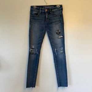 American Eagle - super stretch jeggings, sz 2